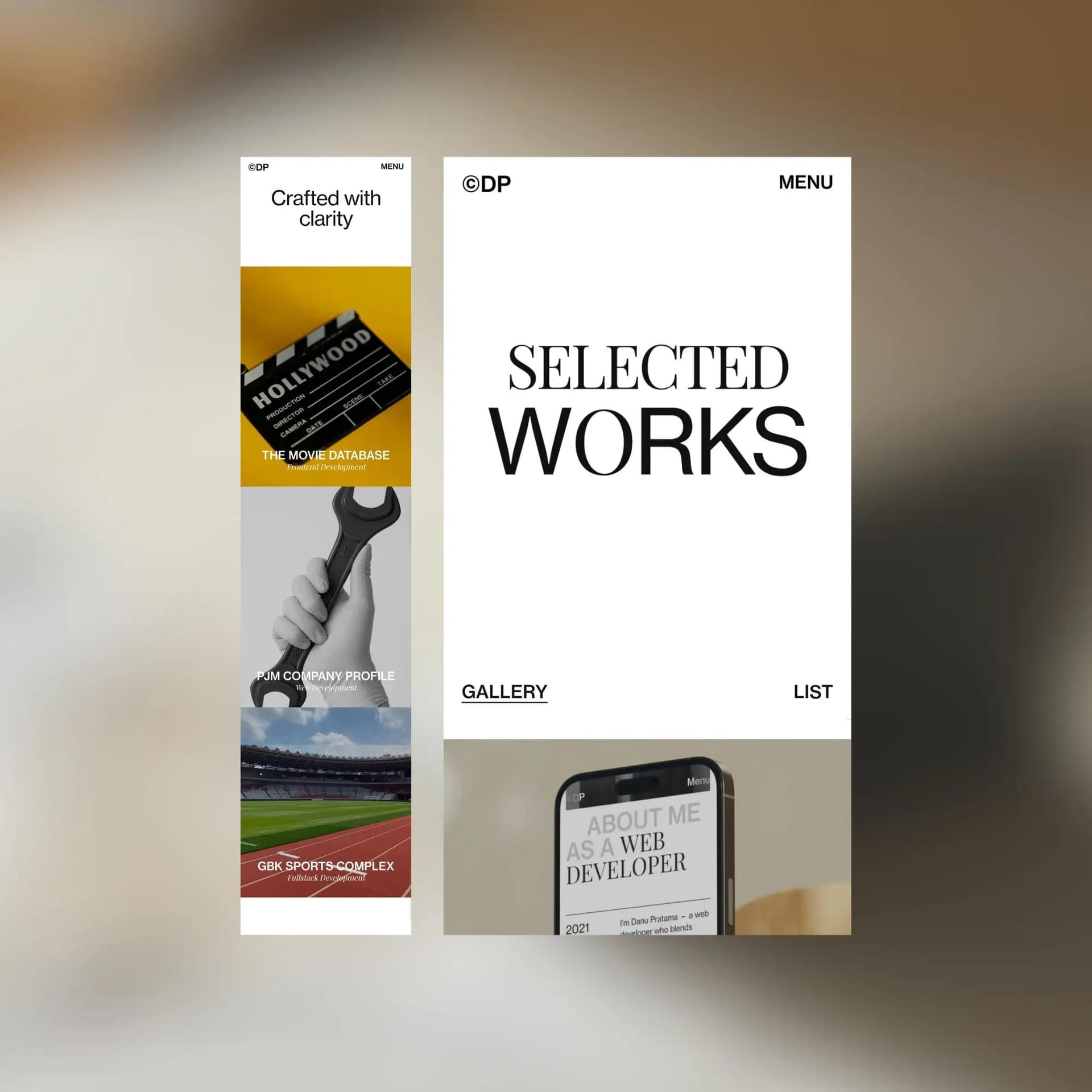 Personal Portfolio — Image 1 by Danu Pratama as a Web Developer