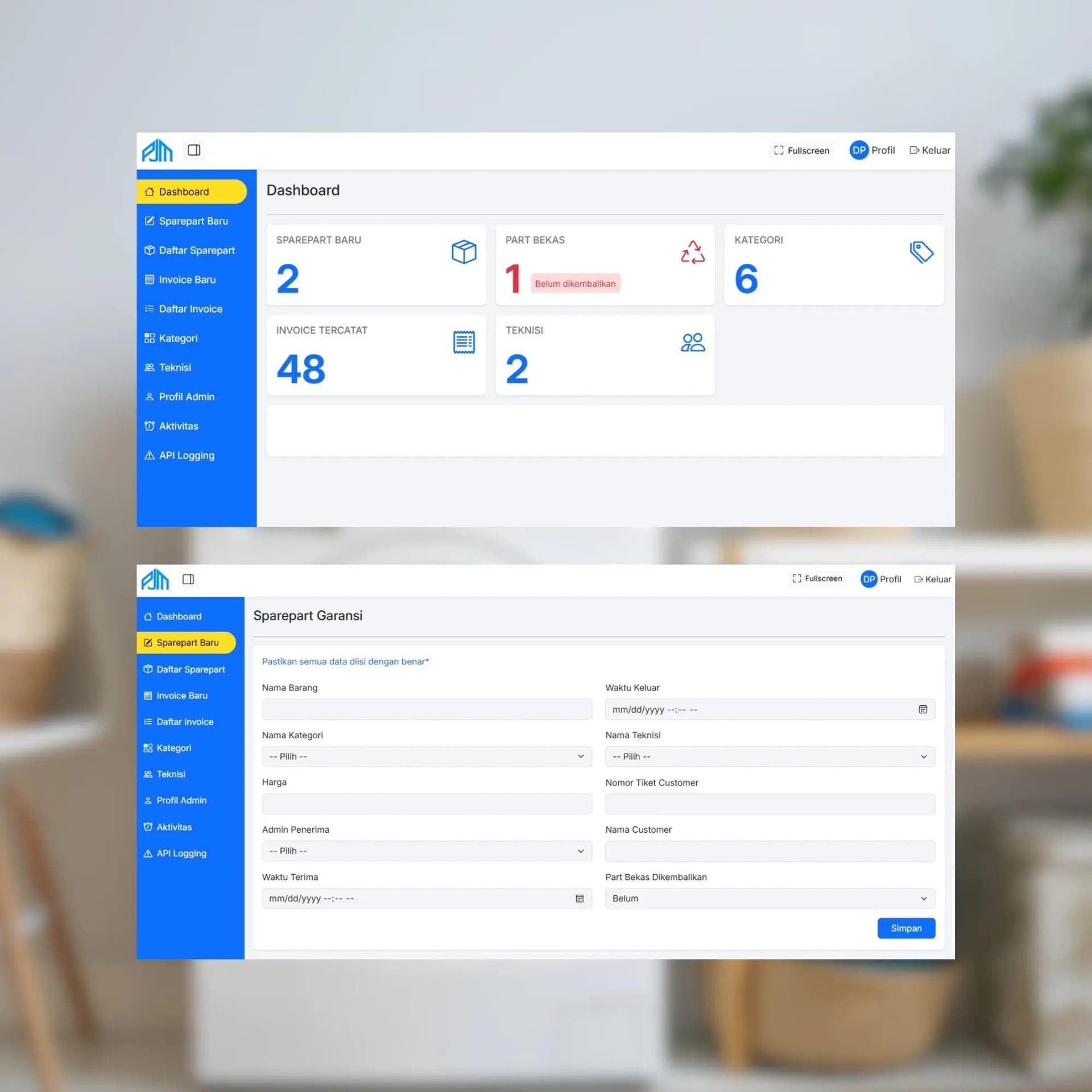 Service Hub System — Image 1 by Danu Pratama as a Web Developer