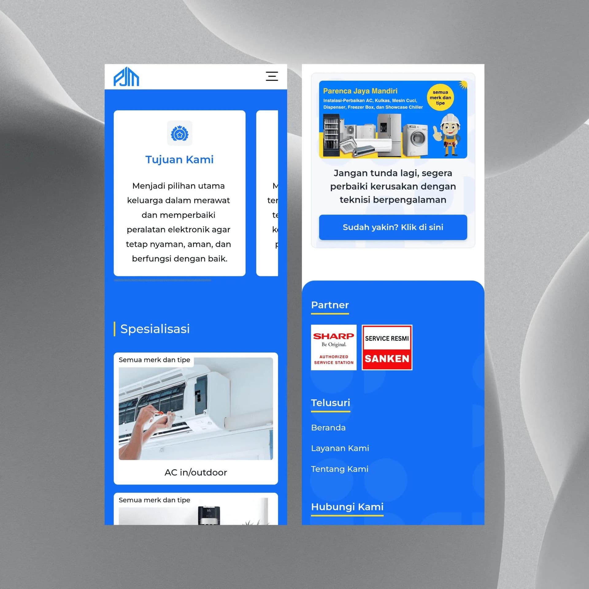 PJM Company Profile — Image 3 by Danu Pratama as a Web Developer