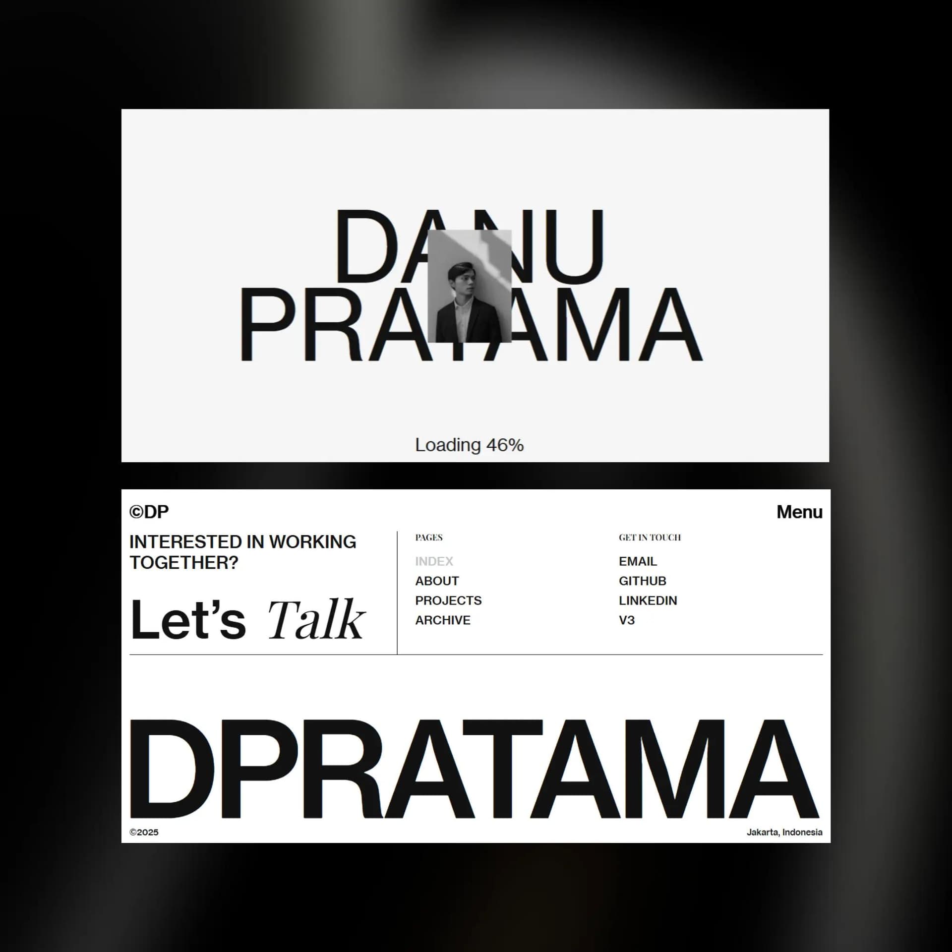 Personal Portfolio — Image 2 by Danu Pratama as a Web Developer