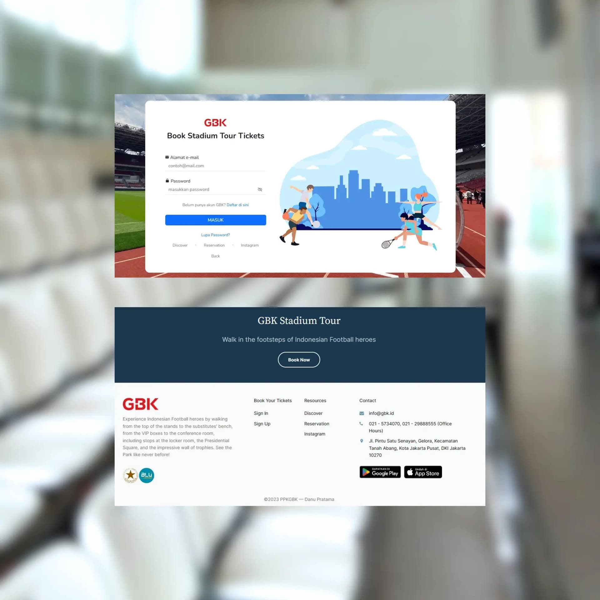 GBK Sports Complex — Image 4 by Danu Pratama as a Web Developer