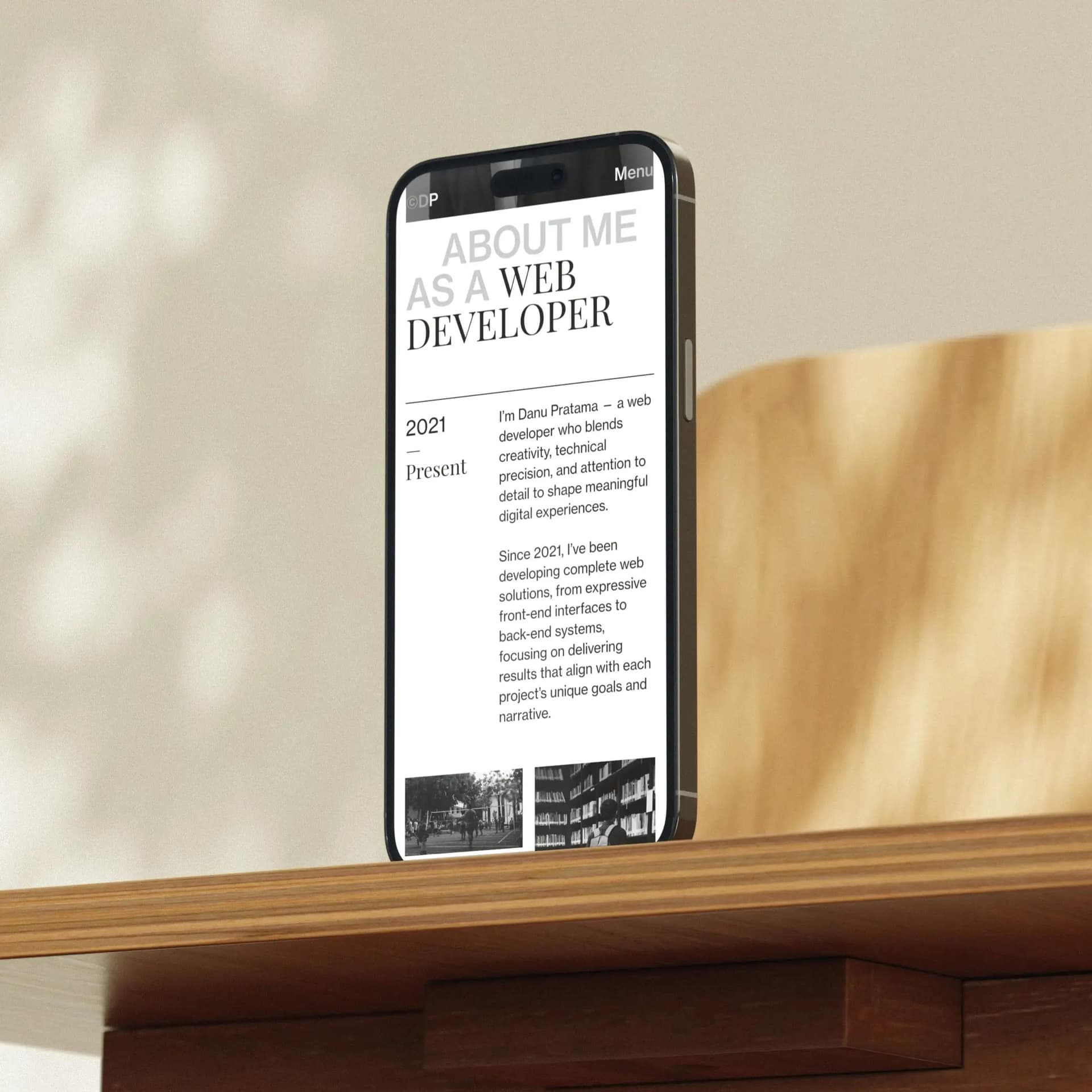 Personal Portfolio — Image 5 by Danu Pratama as a Web Developer